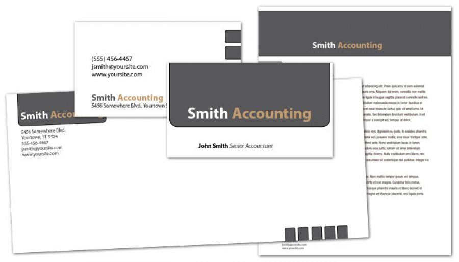 Accounting amp Tax Services Envelope Design Layout