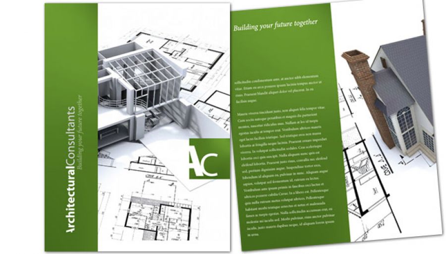 Architect Engineering Firm Flyer Design Layout