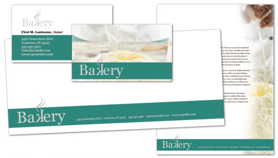 Bakery Pastry Restaurant Letterhead Design Layout