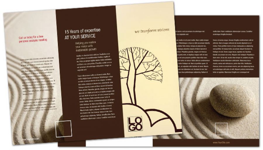 Business Advisor Tri Fold Brochure Design Layout