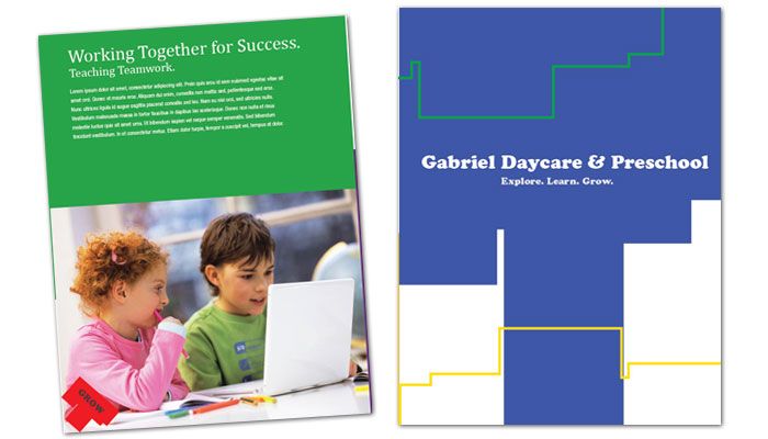 Child Development Center Flyer Design Layout