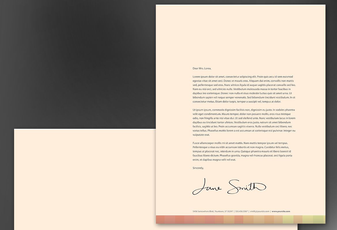 Design for Illustrator artist photographer Letterhead Design Layout