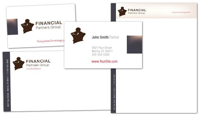 Financial Planner Custom Logo Design Layout