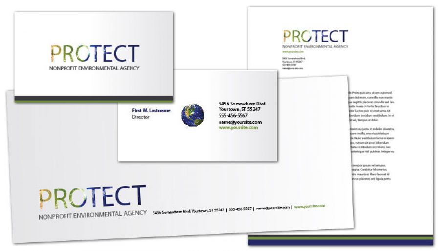 Go Green Environmental Agency Letterhead Design Layout