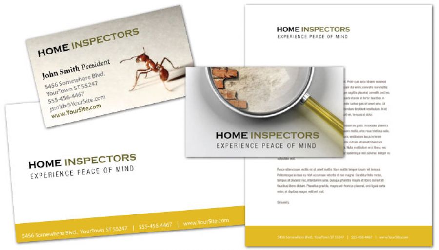 Home Inspection Services Letterhead Design Layout