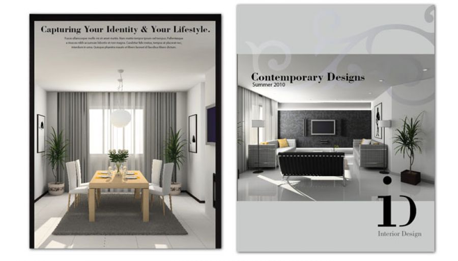 Interior Design Flyer Design Layout