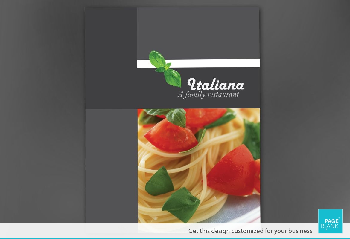 Italian restaurant Poster Design Layout