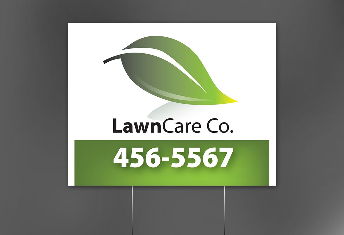 Lawncare Services Sign Design Layout