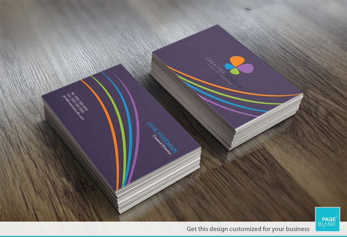 Paint Business Card Design Layout