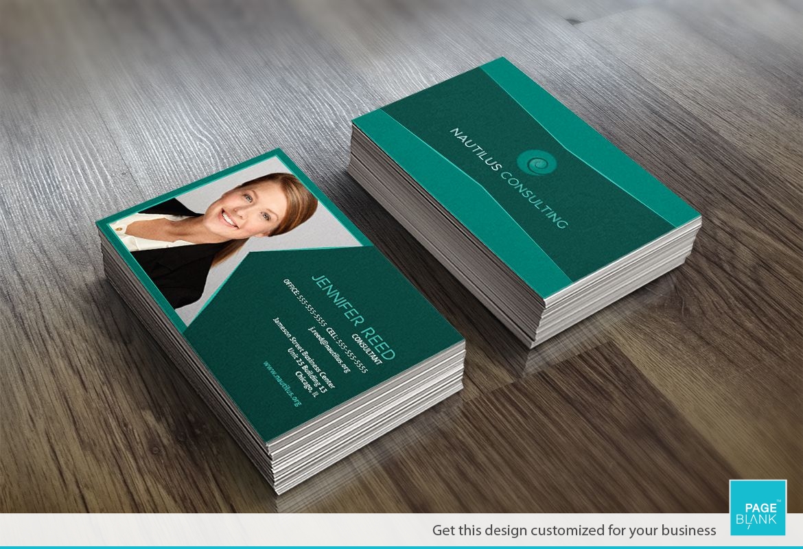 Photo Angles Business Card Design Layout