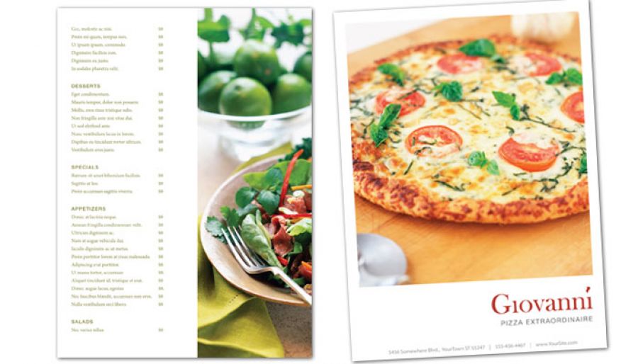 Pizza Restaurant Flyer Design Layout