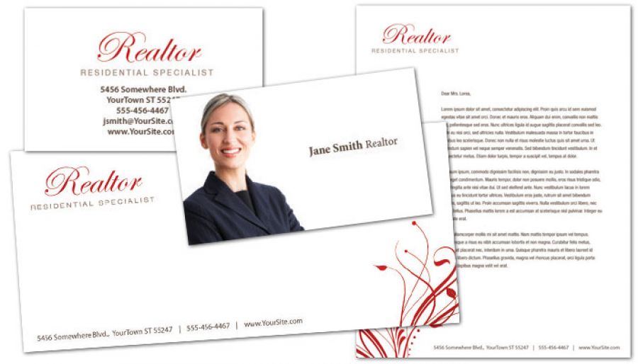 Real Estate Agent Business Card Design Layout