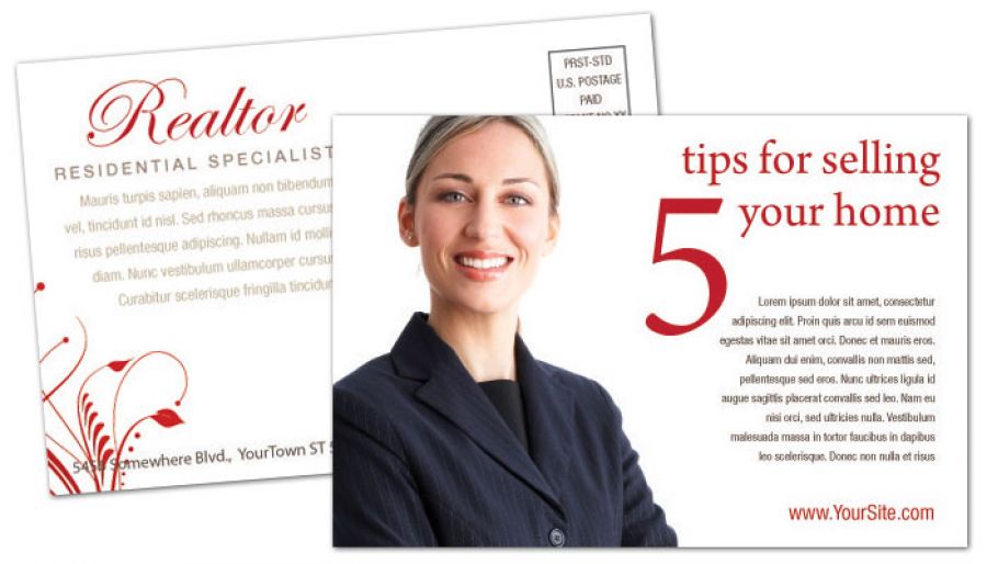 Real Estate Agent Postcard Design Layout