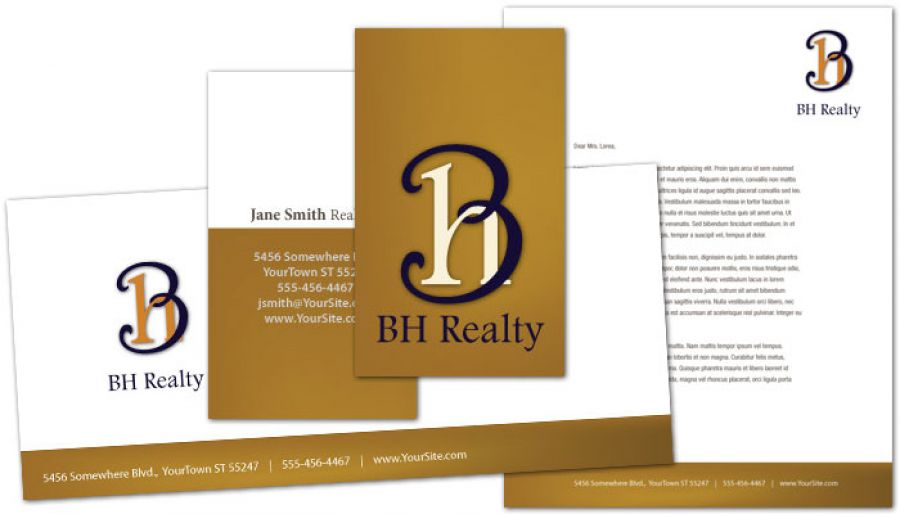 Realtor Agent & Realty Agency Custom Logo Design Layout